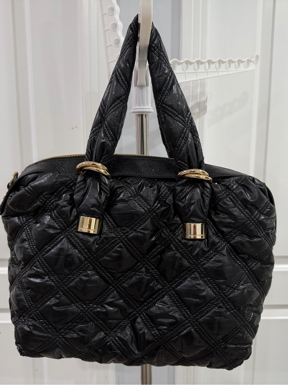 FRANCESCO BIASIA Black Quilted Bag